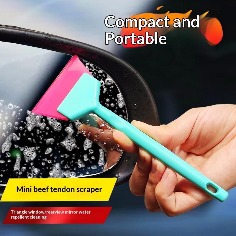 1Pcs Car Corner Windshield Handheld Cleaning Tool Small Window Tint Mirror Squeegee Different Softness Rubber Blade Scraper