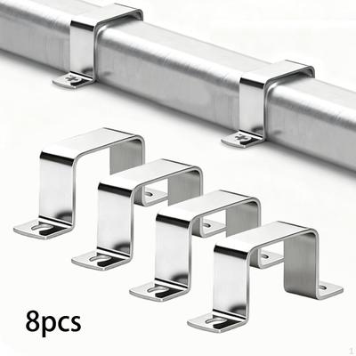 8 Stück Vierkantrohr Gurthalter Halterung Bequem Robust Hohe Leistung für 4cmx4cm Rohre Schnalle