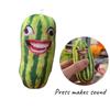 Talking Watermelon Slice Plush Toy Adorable Pp Cotton Stuffed Animal For Kids And Adults