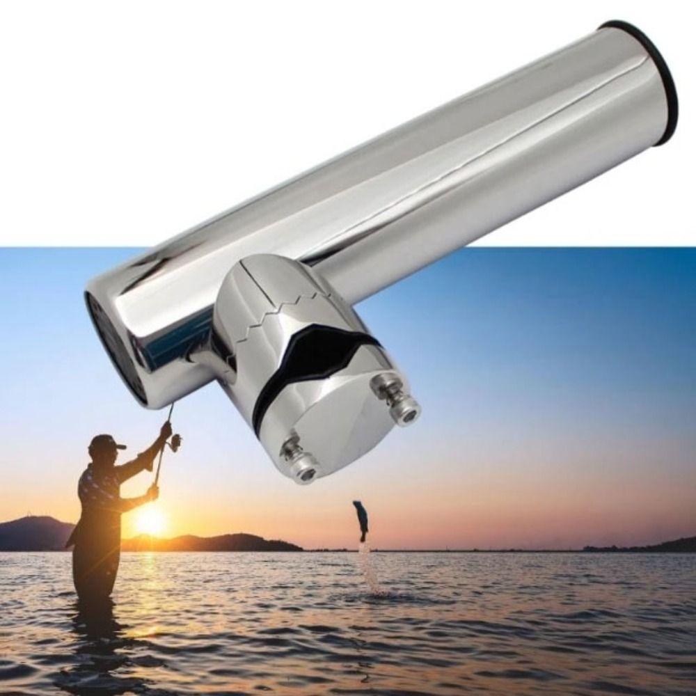 360 Degree Rotatable Yacht Fishing Rod Support 316 Stainless Steel Marine Fishing Rod Base  Yacht