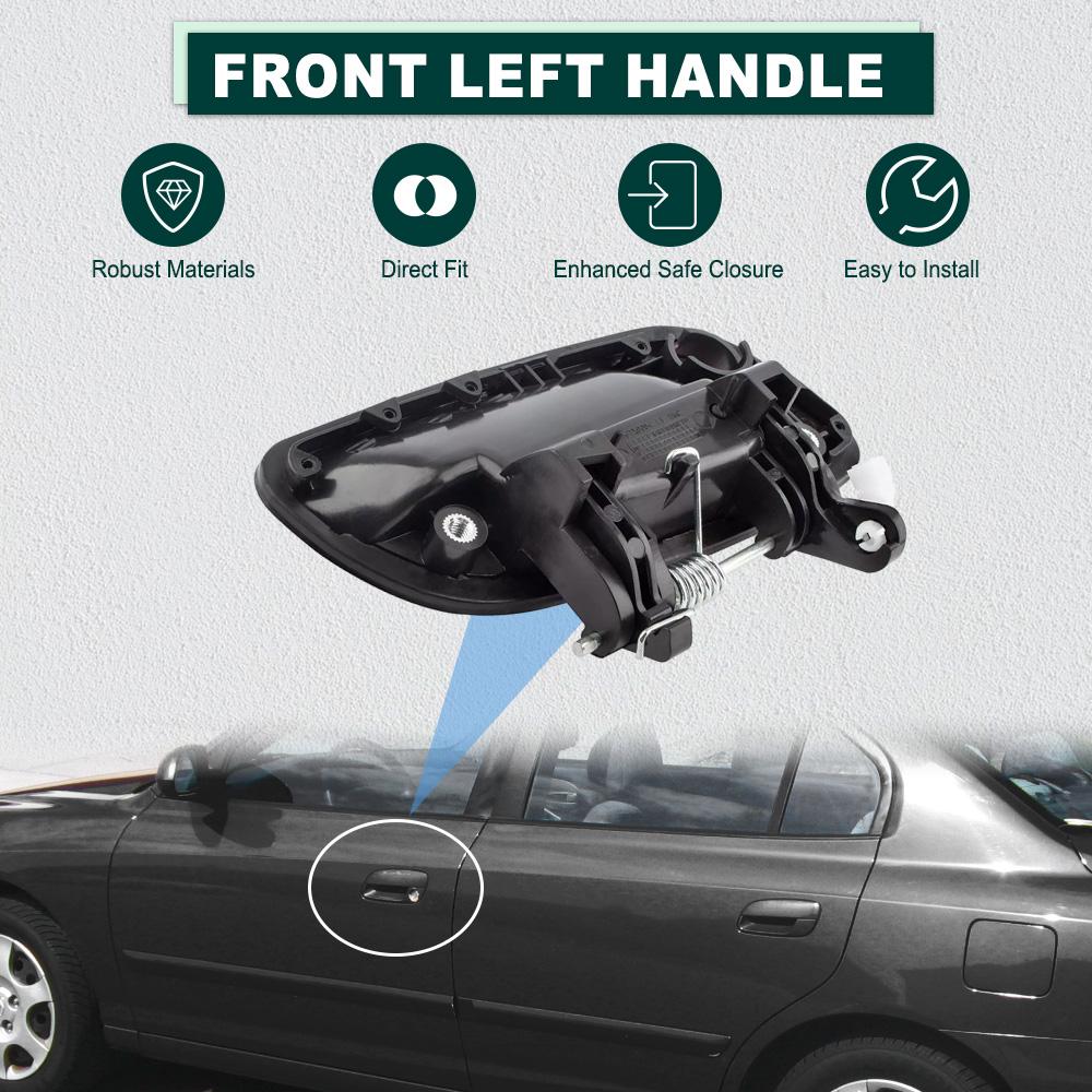 Car Exterior Outside Door Handle for Hyundai Elantra 2001-2006 Front Rear Left Right  82650-2D000 82660-2D000 Left Hand Drive Front Left