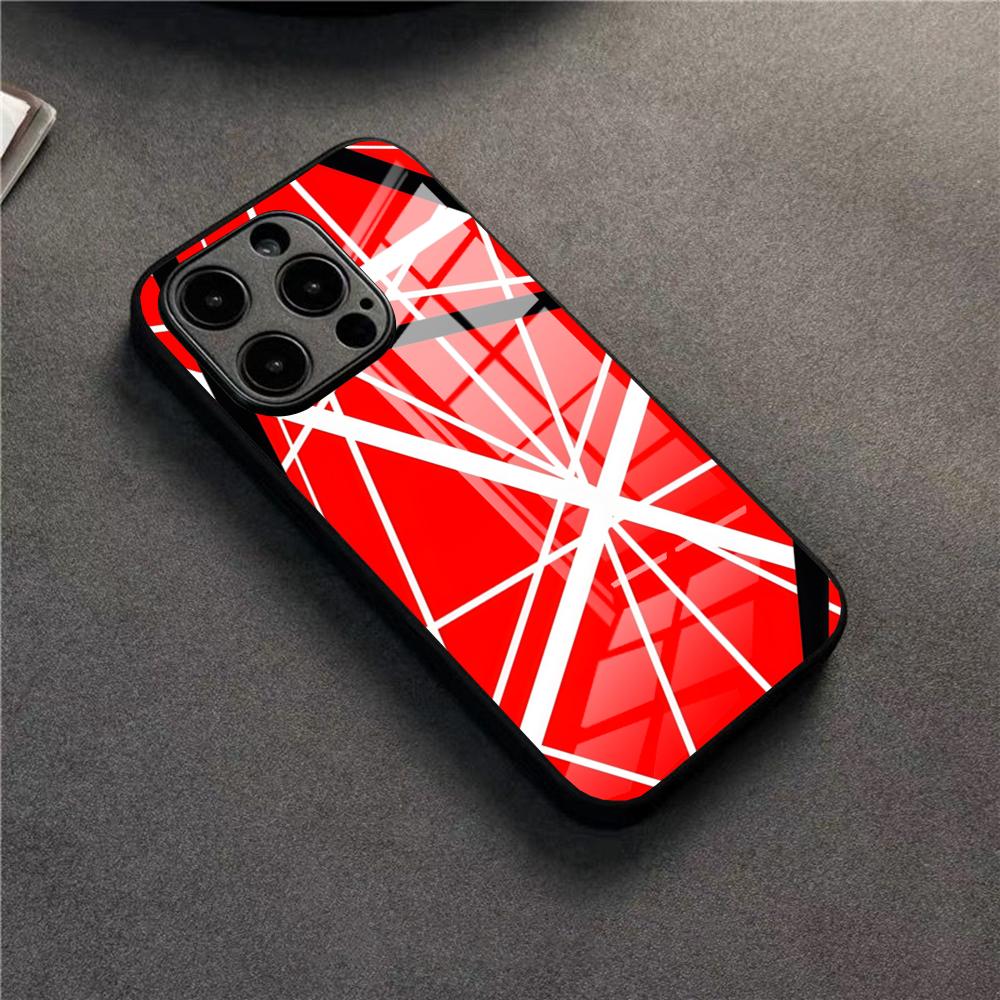 

Eddie Van Halen Graphic Guitar Phone Case For 17 Pro Max IPhone 16 Pro 14 12 11 13 Mini X XR XS 15 Plus SE Glass Cover iPhone13 Pro