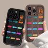 Applicable To iPhone17promax2026 Black Letter Calendar Mobile Phone Case 15/16 New 12 Fine Holes 17 All-inclusive 14