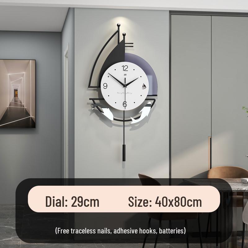 Modern Minimalist Wall Clock for Living Room, Restaurant, or Home Decor