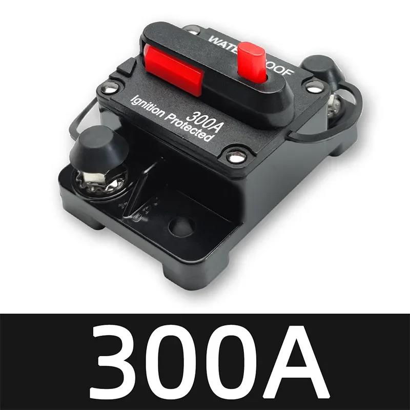 30A To 300A 12V-48V Circuit Breaker Power Protect Fuse Trolling with Reset Waterproof Car Boat 80A 100A 200A 250A Circuit Breaker 6