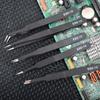 Stainless Steel Antistatic Tweezers Precision Tweezers Set Repair Tools for Electronic Repair Welding Process Tools 6pcs/set