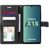 Coque - BOOLING - Samsung Galaxy A15 - Pliable - Effet Cuir Bicolore - 2 Verres Trempés
