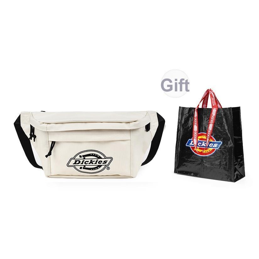

New Dickies Polyester One Shoulder Crossbody Fanny Pack Sling Bag Crossbody Bag Tubas Unisex Mist Gray/Green/Black/Ecru DK-W001 30.0*7.1*20.1CM