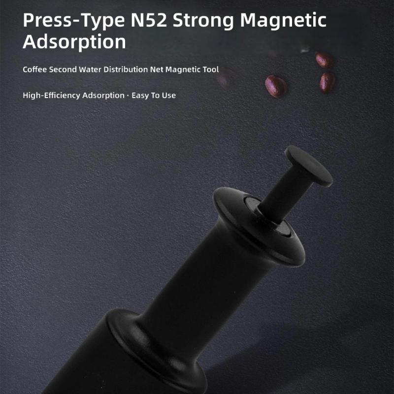 Adjustable Coffee Puck Screen Extraction Tool for Espresso Machines Aluminum Magnetic Design and Burn-Resistant Casing