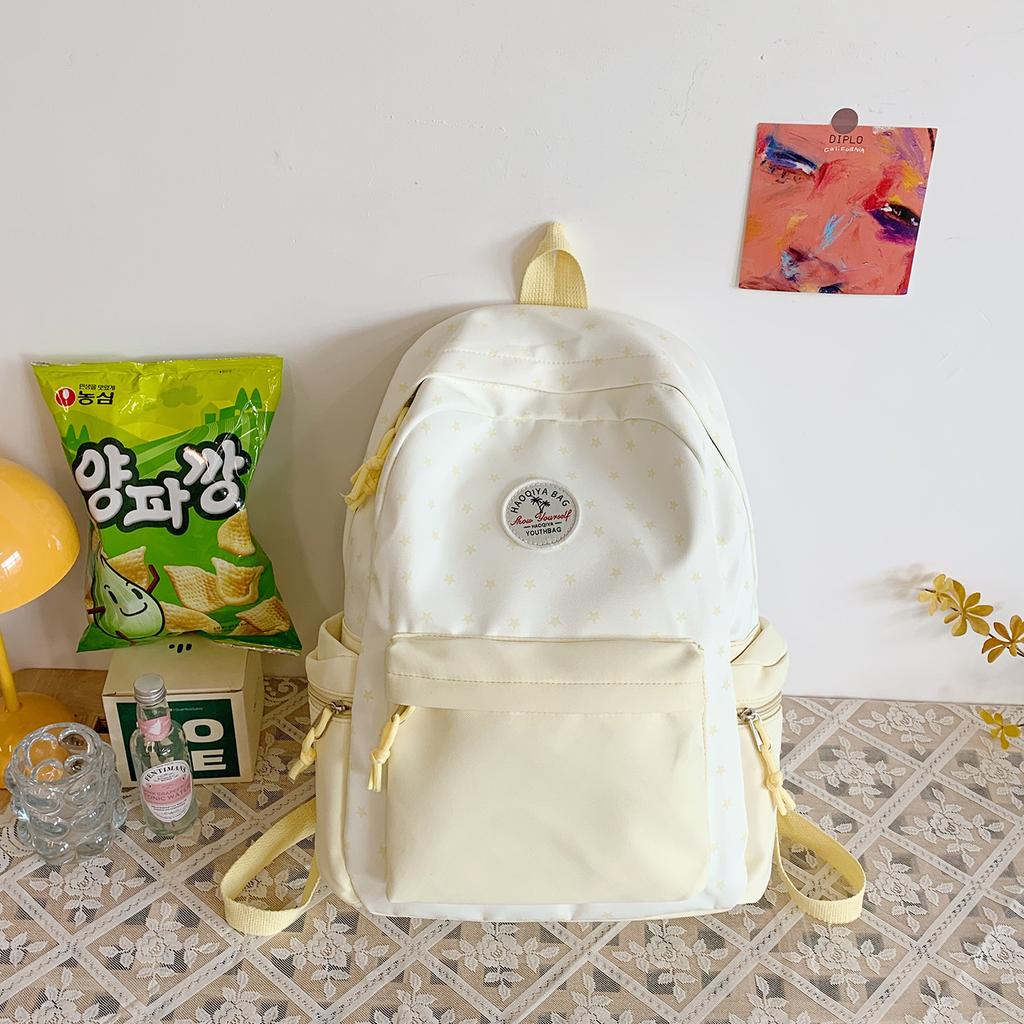 Cute Schoolbag Versatile Fresh Travel Lightweight Large Capacity Backpack College Students High School Junior High School Girls Backpack Tide