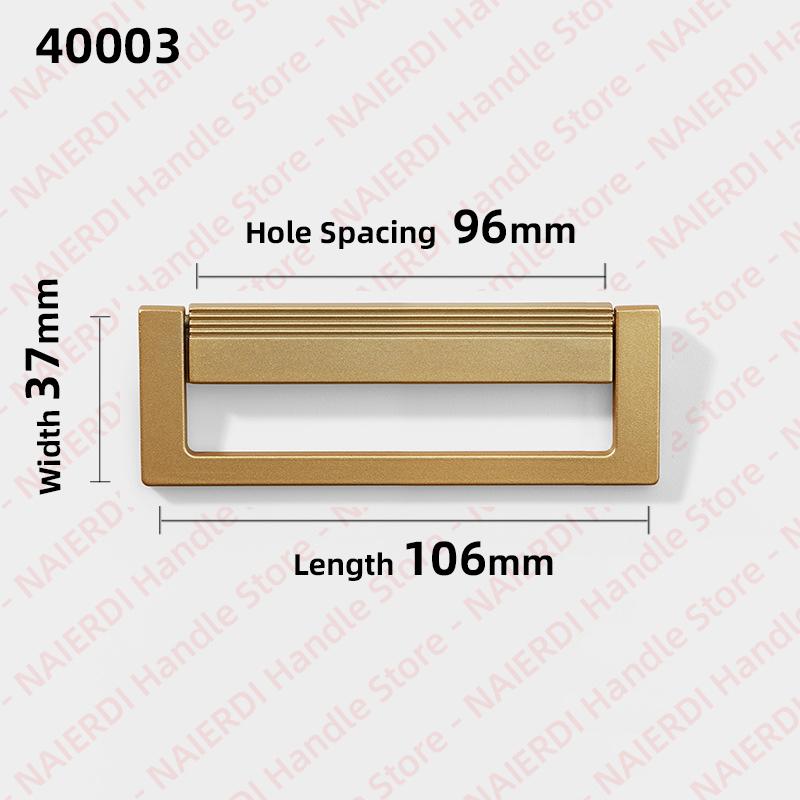 NAIERDI 5 Pieces Concealed Flat Furniture Handle Black Invisible Cabinet Pulls Aluminum Alloy Wardrobe Door Handles