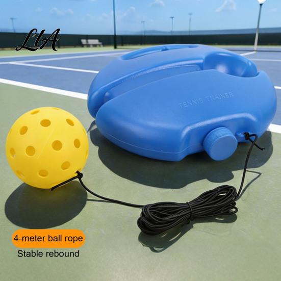 Pickleball Practice Set Solo Trainer with Fillable Base, Portable Tennis Rebounder Base Rebound Ball & String Ball, Beginners Training Aid for