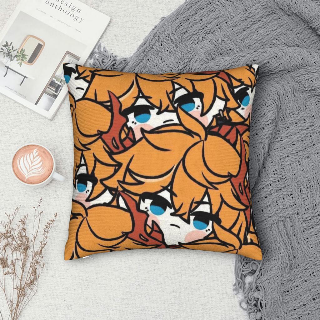 Warm Car Tartaglia Childe Genshin Impact Decor Pillowcases Merch Pillow Cover Square Multi Size