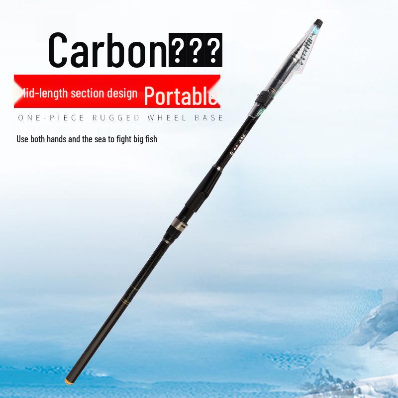Chuiyue Carbon Fiber Shore Fishing Rod - Available in 2.7 to 6.3 Meters for Hand-Held and Sea-Use.