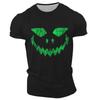 Summer Classic Casual Retro Horror Skull 3d Printed Men's T-shirt O Neck Short Sleeve Oversized Loose Casual Hip Hop Street Top
