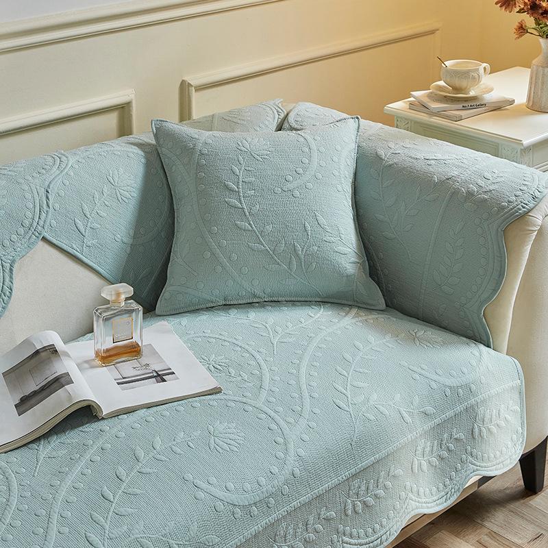 

Fishing Boat Singing Night, Embroidered Pure Cotton Washed Sofa Cushion, Universal Non-Slip Cotton Fabric In All Seasons, Living Room Sofa Cover 70*70cm