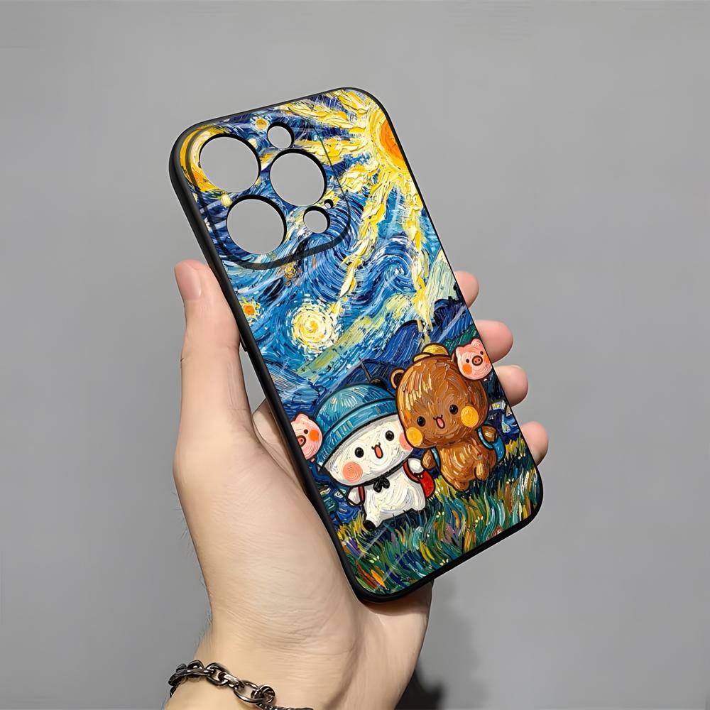 

Cute BuBu DuDu Phone Case For IPhone 17 Pro Max 16 15 14 Pro Max 13 11 X Xs Xr 8 7Plus Silicone Cover iPhone 11 Pro Max