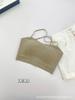Anti-light underwear women's tube top type non-marking light and breathable French thin shoulder strap sling sexy U-shaped back