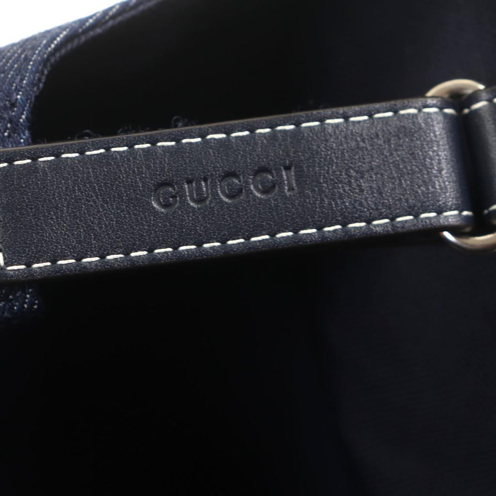 Excellent GUCCI cap Indigo cotton mens L 812838 Used