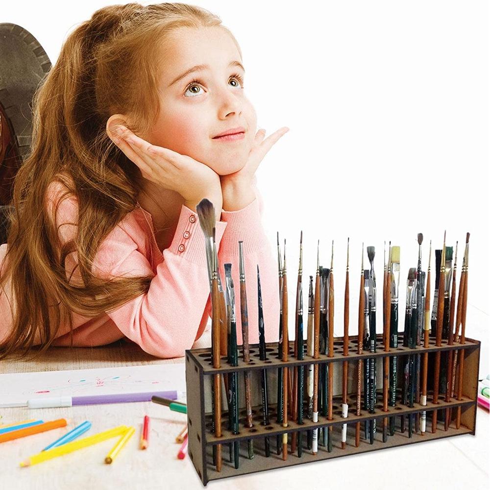 

Настенный держатель для кистей Woodiness Органайзер для кистей Цветные карандаши