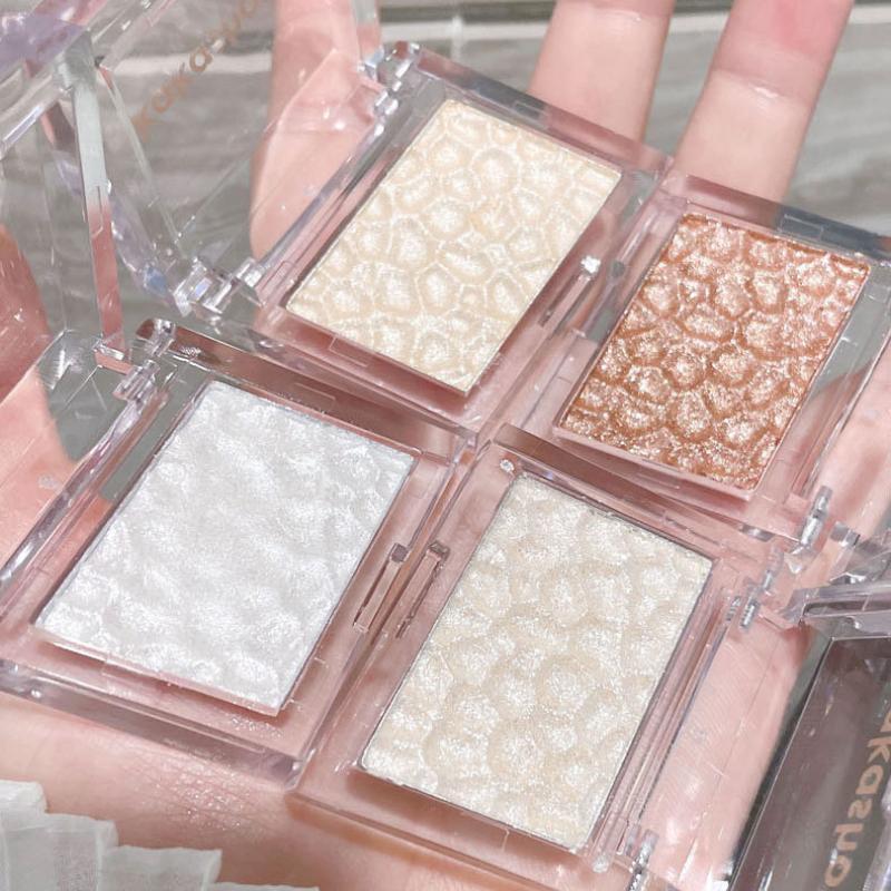 Ice Crystal Highlighter Highlighter Pearlescent Face Eye Highlighting Mashed Potato Burst Glitter Finishing Palette