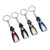 4pcs Silicone Dive Fin Keychains Decorative Scuba Diving Flippers Keyrings Diving Keepsake Present