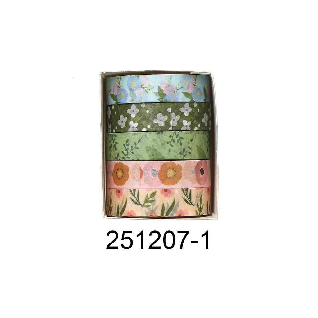 Retro Flower vintage Washi tape set, suitable for DIY photo frames, diaries, gift box packaging, exquisite decorative items
