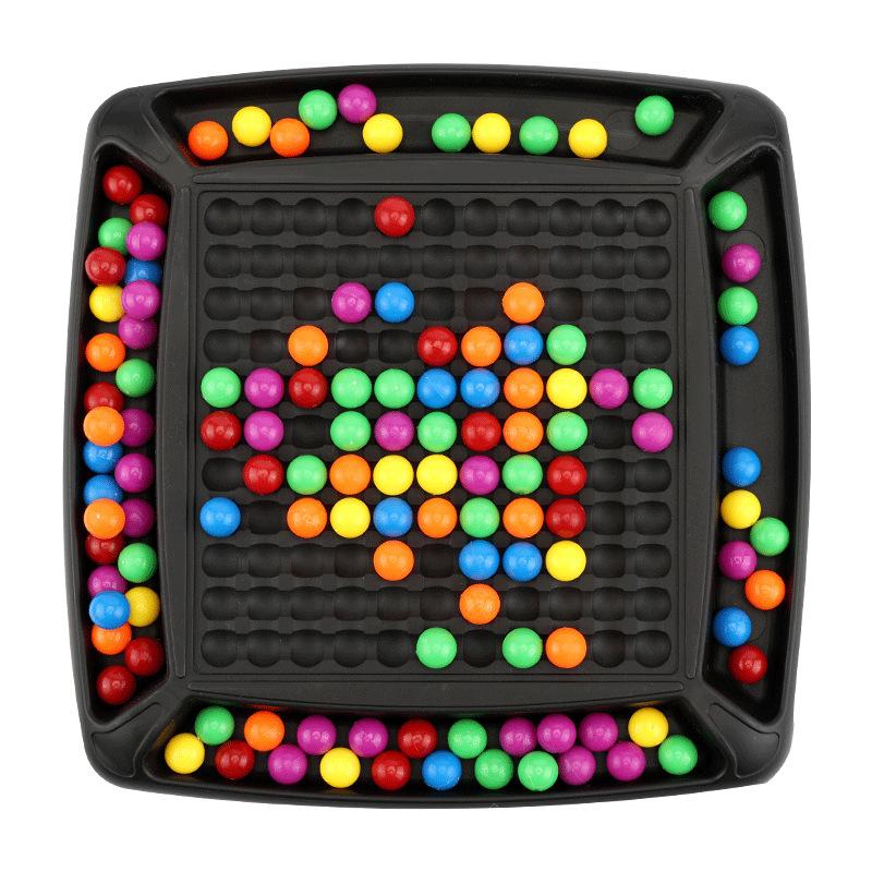 

Детская игра Монтессора «Цветной радужный шар» с 168 бусинами, головоломка, настольная игра, сортировка цветов, шашки, игрушка для мальчика в подарок