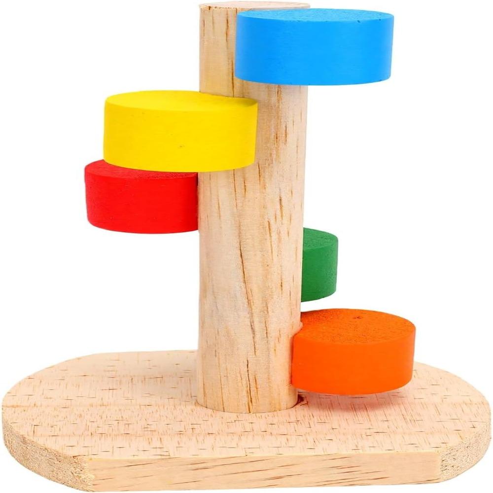 Wood Small Animal Toy No Assembly Needed Chew Climbing Toy Cute Pet Climbing Ladder  Hamsters