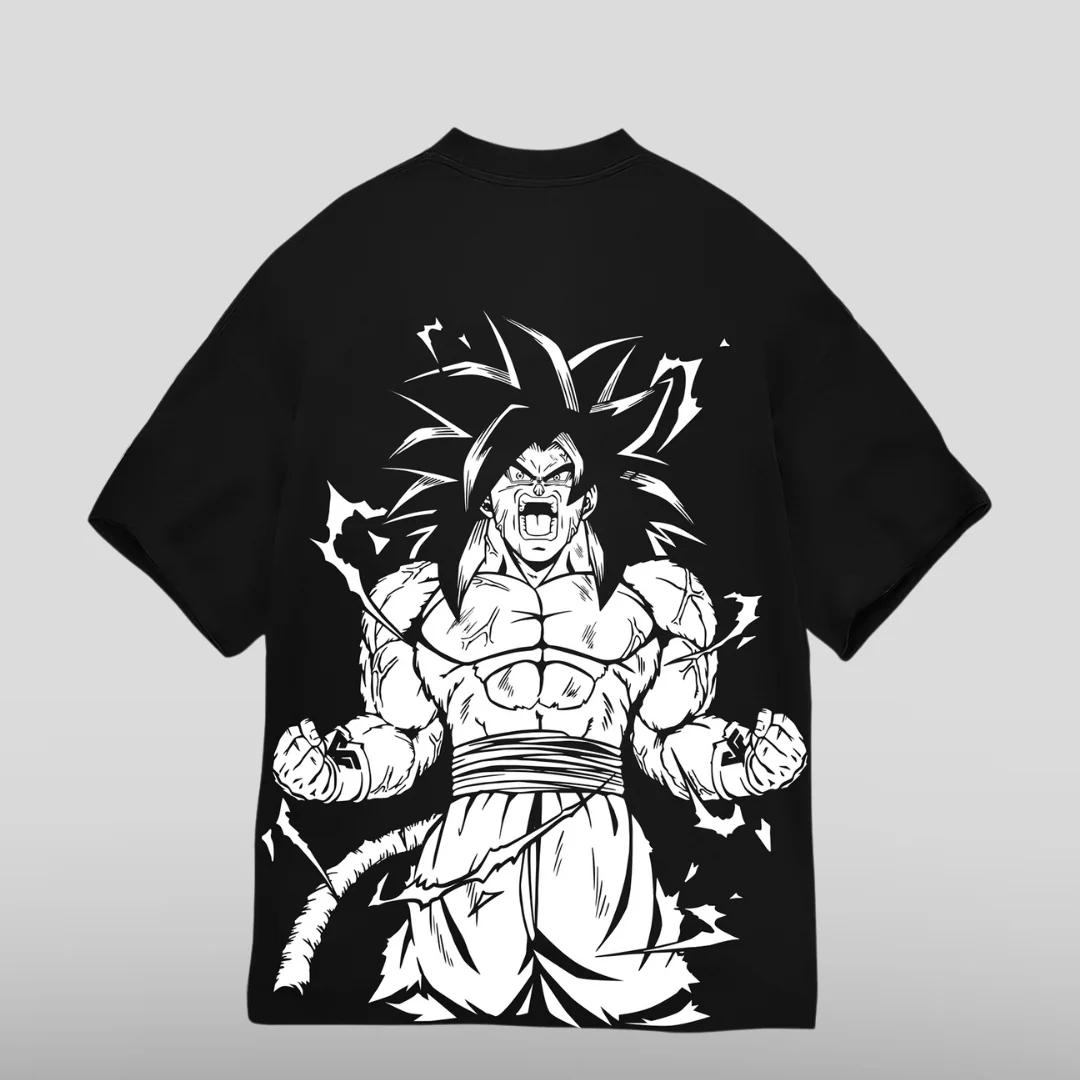

Summer Dragon Ball GT Goku Super Saiyan 4 T-Shirt Men Anime Manga Graphic Short Sleeve Oversized Streetwear Loose Fit Fan Tee S разноцветный