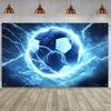 3D Ball Creative Pattern Hanging Flag Polyester Printed Banner Hand Pulled Flag