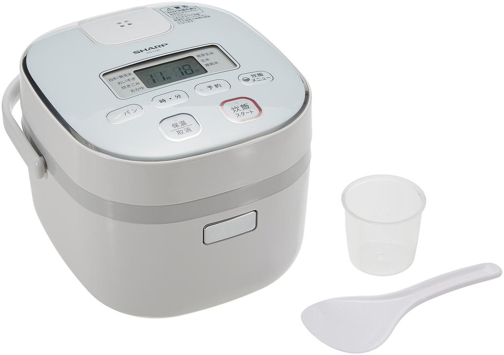 Sharp Rice Black Thick Spherical White KS-C5K-W Cooker, 3-cup, Pot, Cooking,