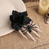 Themed Black Halloween Hair Accessory Secure Hair Grip Design For Cosplay Gothic Fashion And Special Occasion