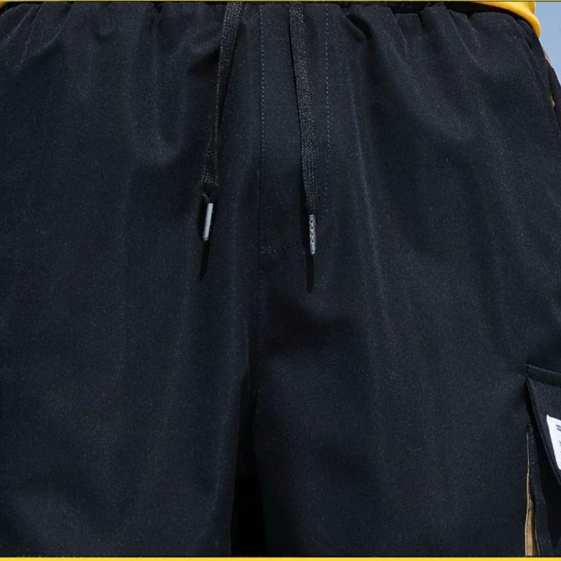 Shorts Herren Sommer All-Match Kordelzug Fünf-Punkt-Hose Lose Gerade Overalls Jugend Kurz