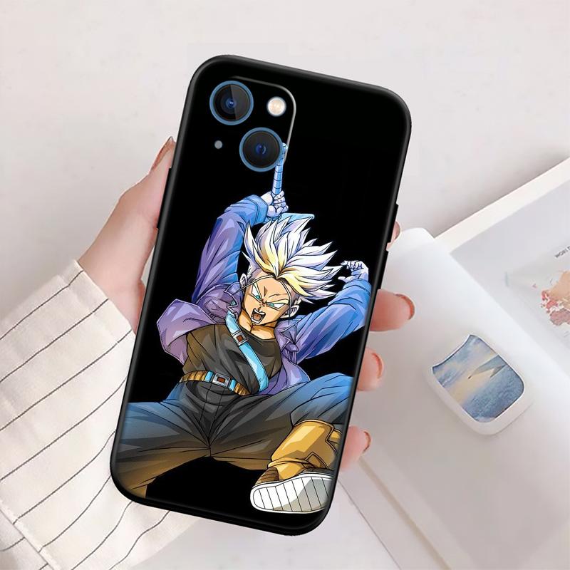 Dragon Ball Trunks New High-End Shell Phone Case for iPhone 16 15 14 13 12 Pro Max Plus Mini