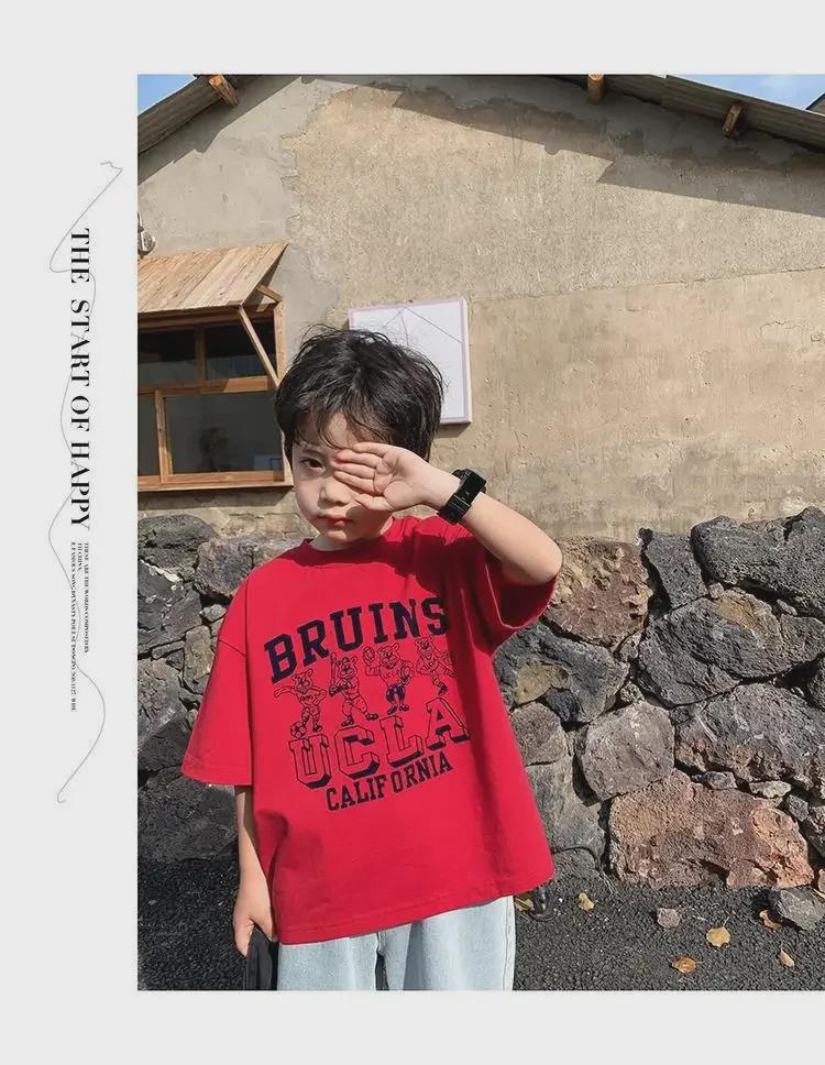 Children's Short-Sleeved T-Shirt: Stylish Boys' Summer 2022 Korean-Style Top