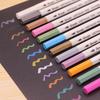 15Colors Metallic Marker Pen Art Marker Soft Brush Pen