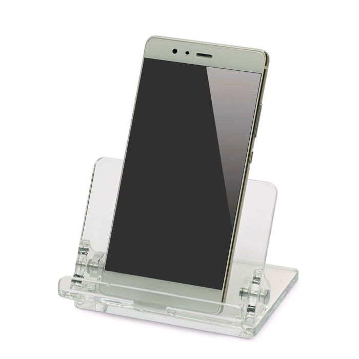 Support acrylique de téléphone portable transparent