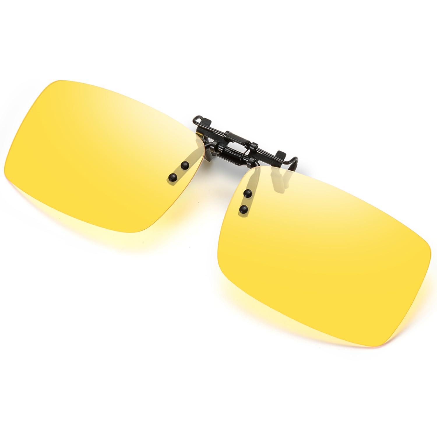 [SOXICK] Clip-on Sunglasses, Clip-on Polarized Sunglasses, Flip-up, Clip-on Style, Polarized Lenses (Yellow)