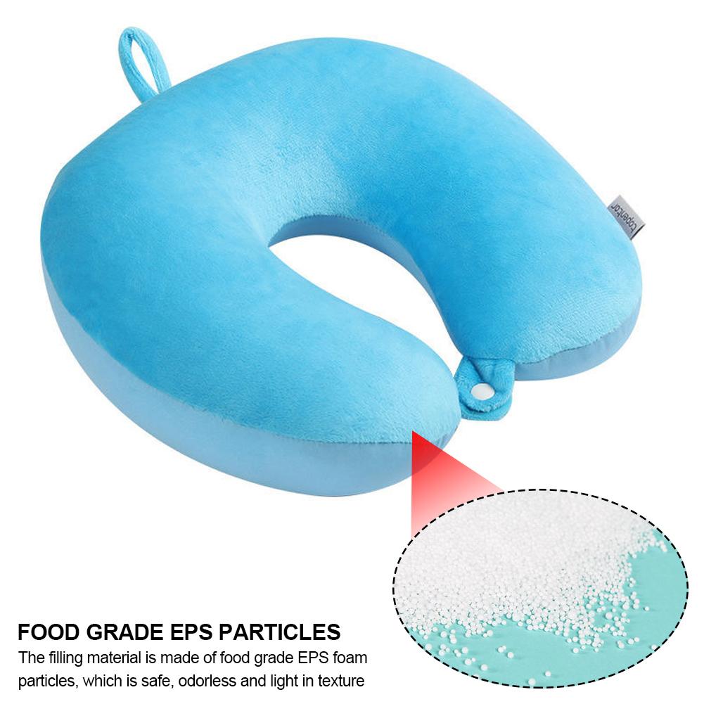 Car Neck Pillows Soft Memory Foam Travel Pillow with Foam Particles for Comfort On Airplanes Cars and Home Office Use Stuffed Toy