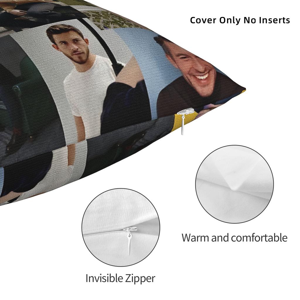 Jonathan Bailey Pillow Cover  Comfy Cushion Cover Vintage Pillow Case For Living Room Chair