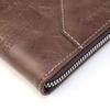 Korean Style Men's Retro Short Wallet - Patchwork Card Holder with Zippered Coin Purse and Driver's License Document Bag.