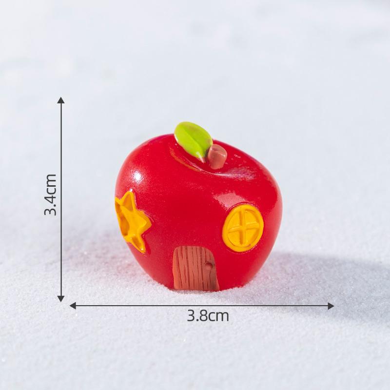 1Pc Christmas Deer Santa Claus Sled Tree Snowman Figurine Miniature Doll House Home Decor Children'S Landscape Decoration