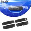 Exterior Door Handle Trim Cover Accessories for Dodge Charger 2011+Carbon Fiber