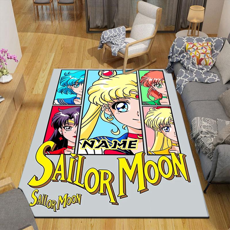 Custom 1Pc Sailor Moon Teamup Rug Office Carpet Indoor Outdoor Entrance Doormat Nonslip Soft And Comfortable Living Room D2915250
