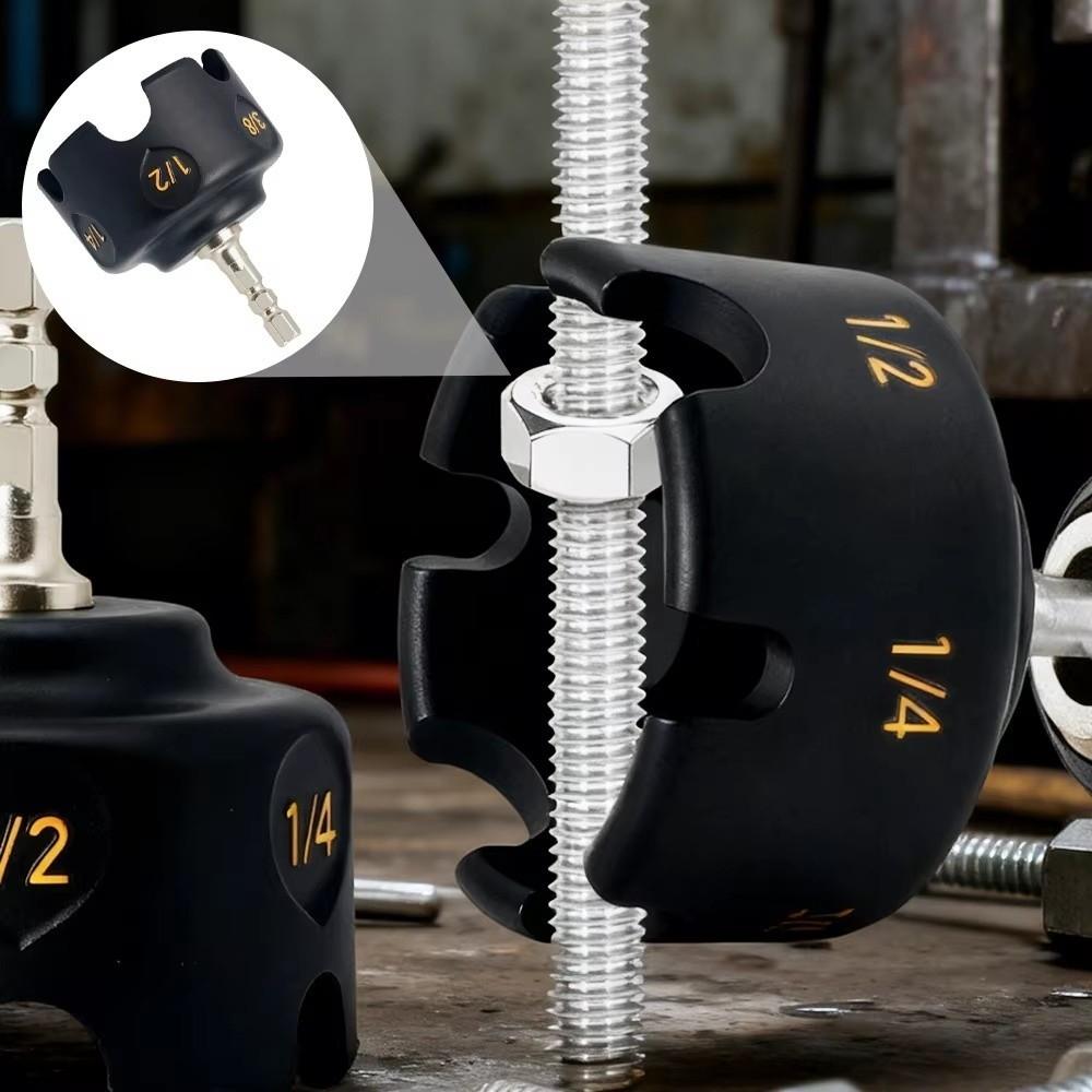 3/8 1/4 1/2 Nut Drill Bit Socket Quick Release Nut Remover Nut Zipper Drill Attachment Hand Tools