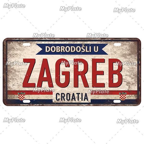 [MyPlate] Country City Style 15x30CM Plate Vintage Metal Sign Plaque Tin Sign Man Cave Decoration Bar Sign Club Poster Gift