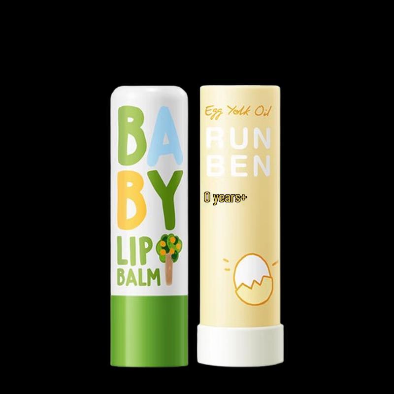 RUNBEN Kids & Egg Yolk Oil Lip Balm Duo Set