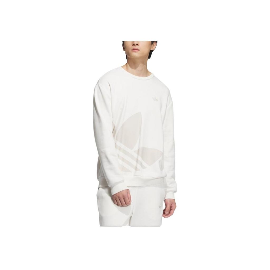 Adidas Originals Classic Series Sports Casual Crewneck Sweatshirt Unisex Sweatshirt White JL8384