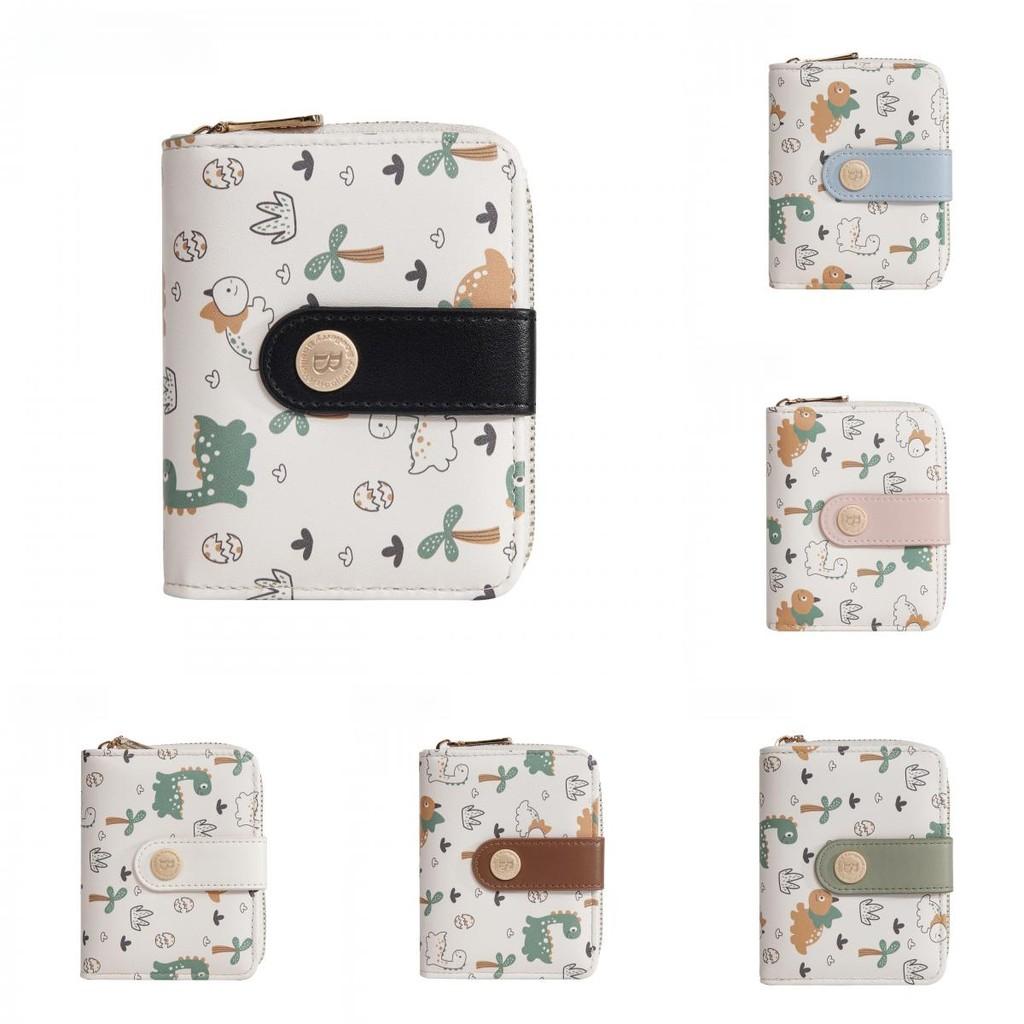 Print Pattern Dinosaur Wallet Animal Portable Card Case Coin Purse Gift Cartoon